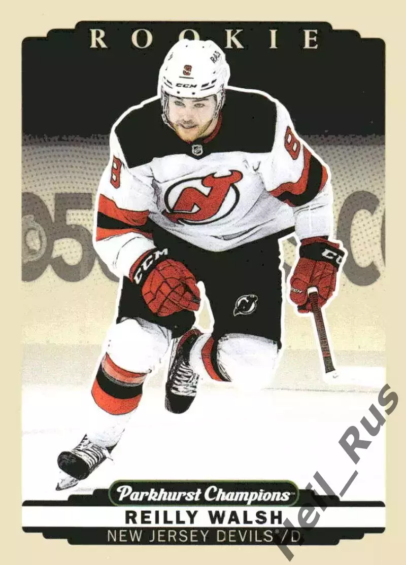 Хоккей Карточка Райли Уолш New Jersey Devils/Нью-Джерси Девилз Барыс НХЛ/NHL/КХЛ