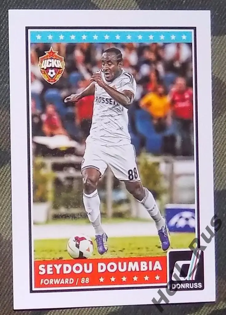 Футбол. Карточка Seydou Doumbia/Сейду Думбия (ЦСКА Москва) PANINI/ПАНИНИ 2015