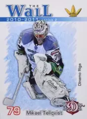 Хоккей. Карточка вратарь Микаэль Телльквист (Динамо Рига) КХЛ/KHL сезон 2010/11