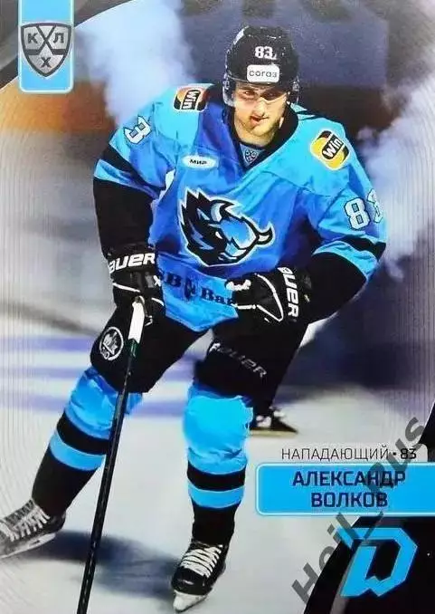Хоккей. Карточка Александр Волков (Динамо Минск) КХЛ/KHL сезон 2023/24 SeReal