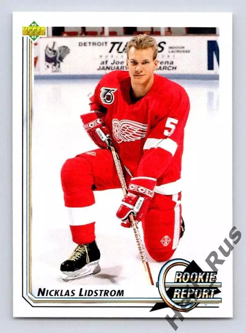 Карточка Nicklas Lidstrom/Никлас Лидстрем (Detroit Red Wings/Детройт) НХЛ / NHL