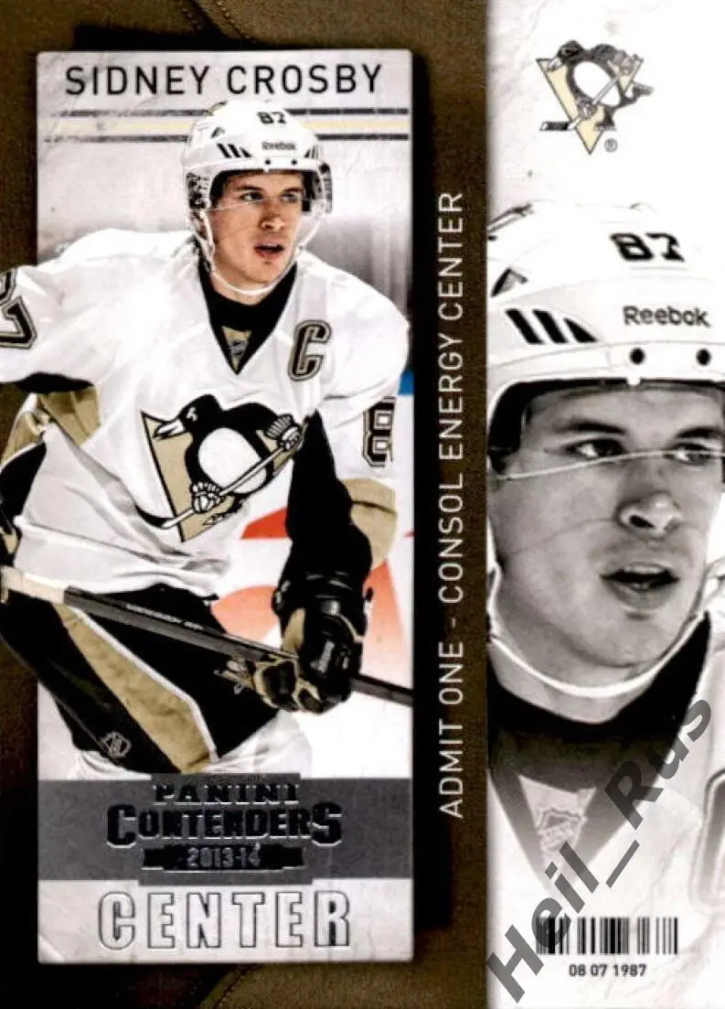 Хоккей Карточка Sidney Crosby/Сидни Кросби Pittsburgh Penguins Питтсбург NHL/НХЛ