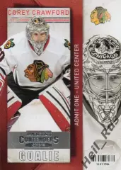 Хоккей Карточка Corey Crawford/Кори Кроуфорд Chicago Blackhawks/Чикаго НХЛ/NHL