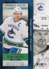 Хоккей; Карточка Henrik Sedin/Хенрик Седин (Vancouver Canucks/Ванкувер) NHL/НХЛ