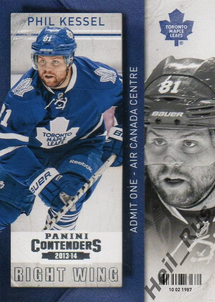 Хоккей. Карточка Phil Kessel / Фил Кессел (Toronto Maple Leafs/Торонто) НХЛ/NHL