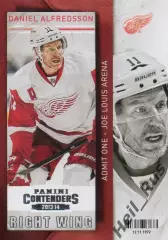 Карточка Daniel Alfredsson/Даниэль Альфредссон Detroit Red Wings/Детройт НХЛ/NHL