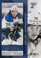 Хоккей; Карточка T. J. Oshie/Ти Джей Оши St. Louis Blues/Сент-Луис Блюз НХЛ/NHL