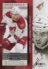 Хоккей Карточка Keith Yandle/Кит Яндл (Phoenix Coyotes/Финикс Койотис) НХЛ/NHL