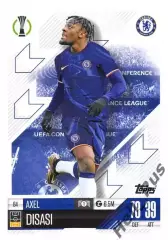 Футбол. Карточка Аксель Дисаси Челси/Астон Вилла/Монако Лига Конференций 2024-25
