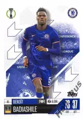 Футбол. Карточка Бенуа Бадьяшиль (Челси, Монако) Лига Конференций 2024-25 TOPPS