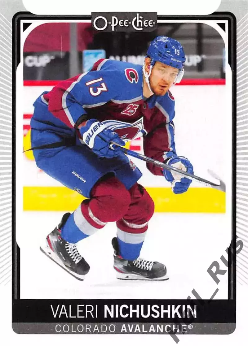 Карточка Валерий Ничушкин Colorado Avalanche/Колорадо, Трактор, ЦСКА НХЛ/NHL/КХЛ