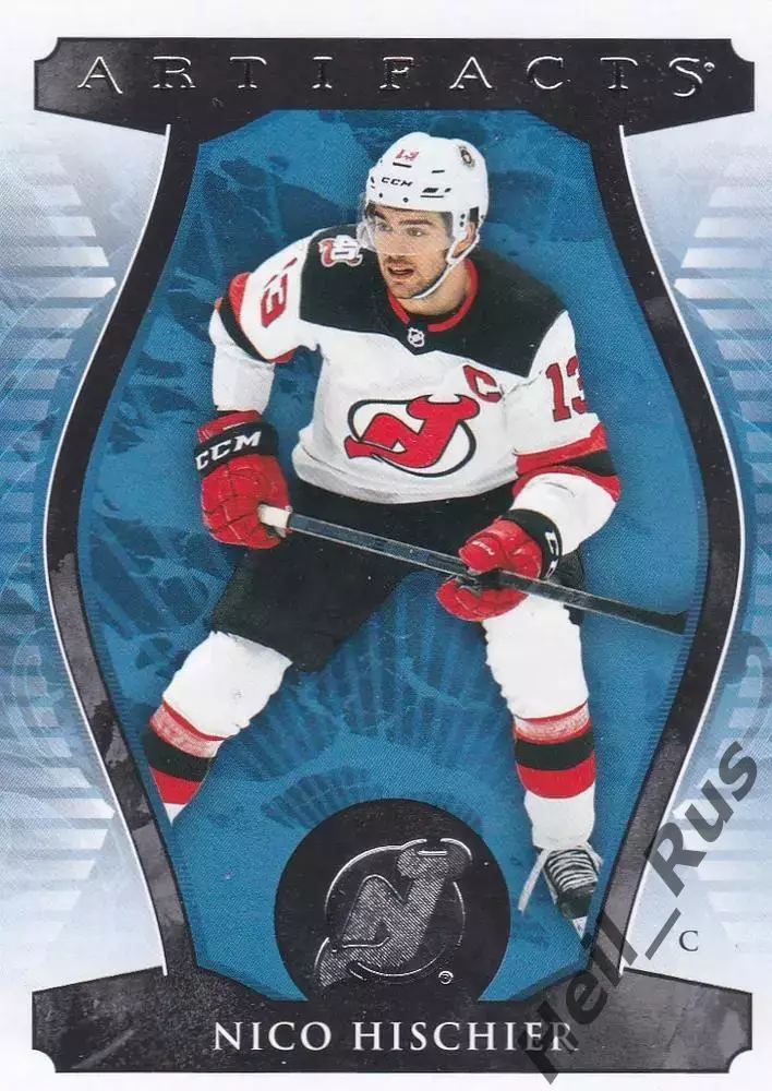 Карточка Nico Hischier/Нико Хишир (New Jersey Devils/Нью-Джерси Девилз) NHL-НХЛ