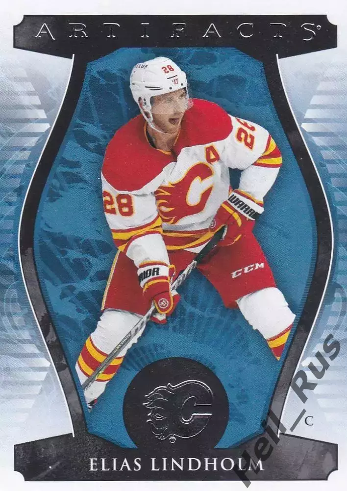 Карточка Elias Lindholm/Элиас Линдхольм (Calgary Flames/Калгари Флэймз) НХЛ/NHL