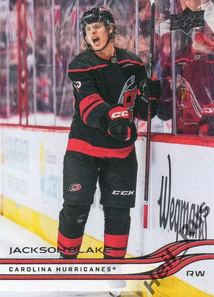 Хоккей Карточка Jackson Blake/Джексон Блейк Carolina Hurricanes/Каролина НХЛ/NHL