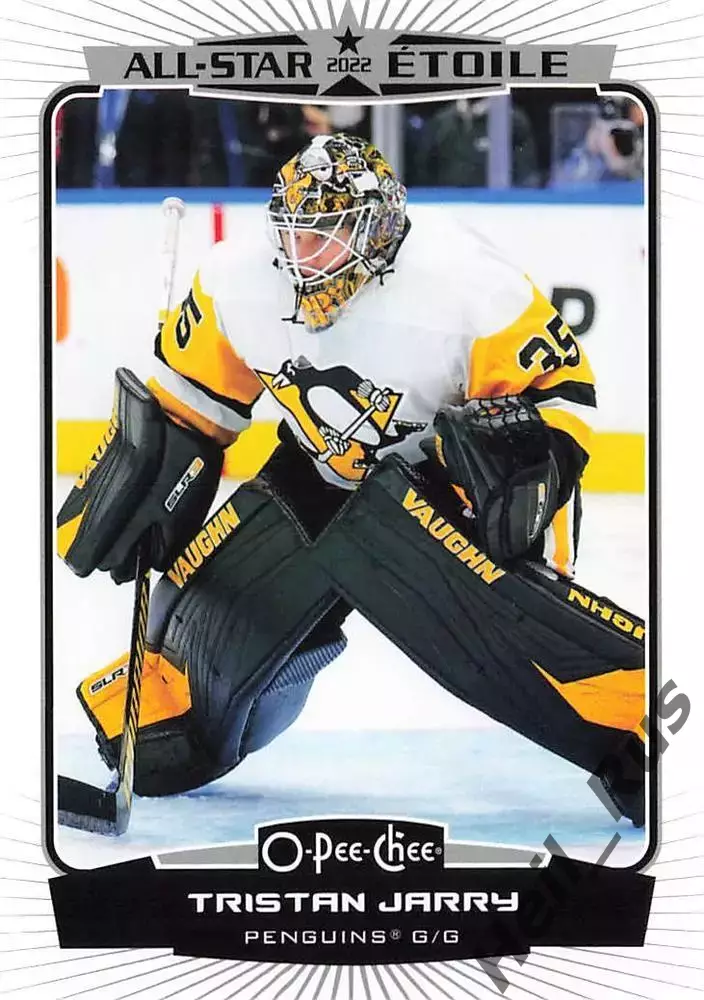 Карточка Jarry / Тристан Джарри (Pittsburgh Penguins/Питтсбург Пингвинз) НХЛ/NHL