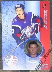 Хоккей. Карточка Максим Чудинов (СКА Санкт-Петербург) Матч Звезд КХЛ/KHL 2014