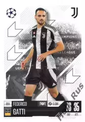 Футбол Карточка Федерико Гатти (Ювентус, Фрозиноне) Лига Чемпионов 2024-25 TOPPS