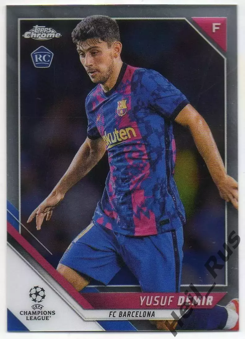 Карточка Yusuf Demir/Юсуф Демир (Барселона, Галатасарай) Лига Чемпионов 2021-22