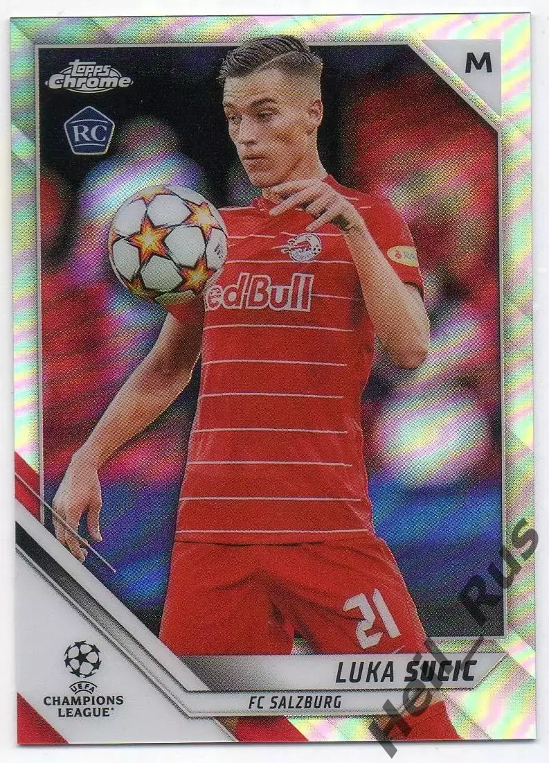 Карточка Лука Сучич (Ред Булл Зальцбург, Реал Сосьедад) Лига Чемпионов 2021-22