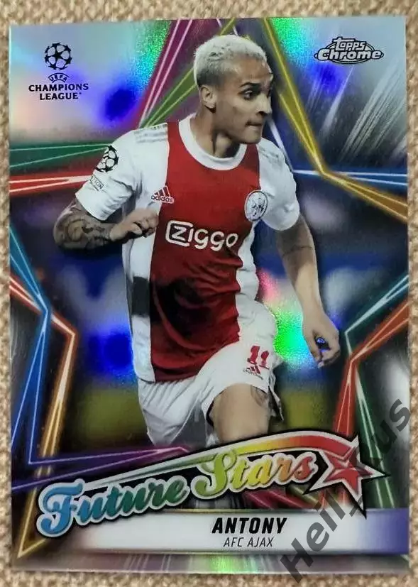 Карточка Antony/Антони Аякс, Манчестер Юнайтед/Реал Бетис Лига Чемпионов 2021-22