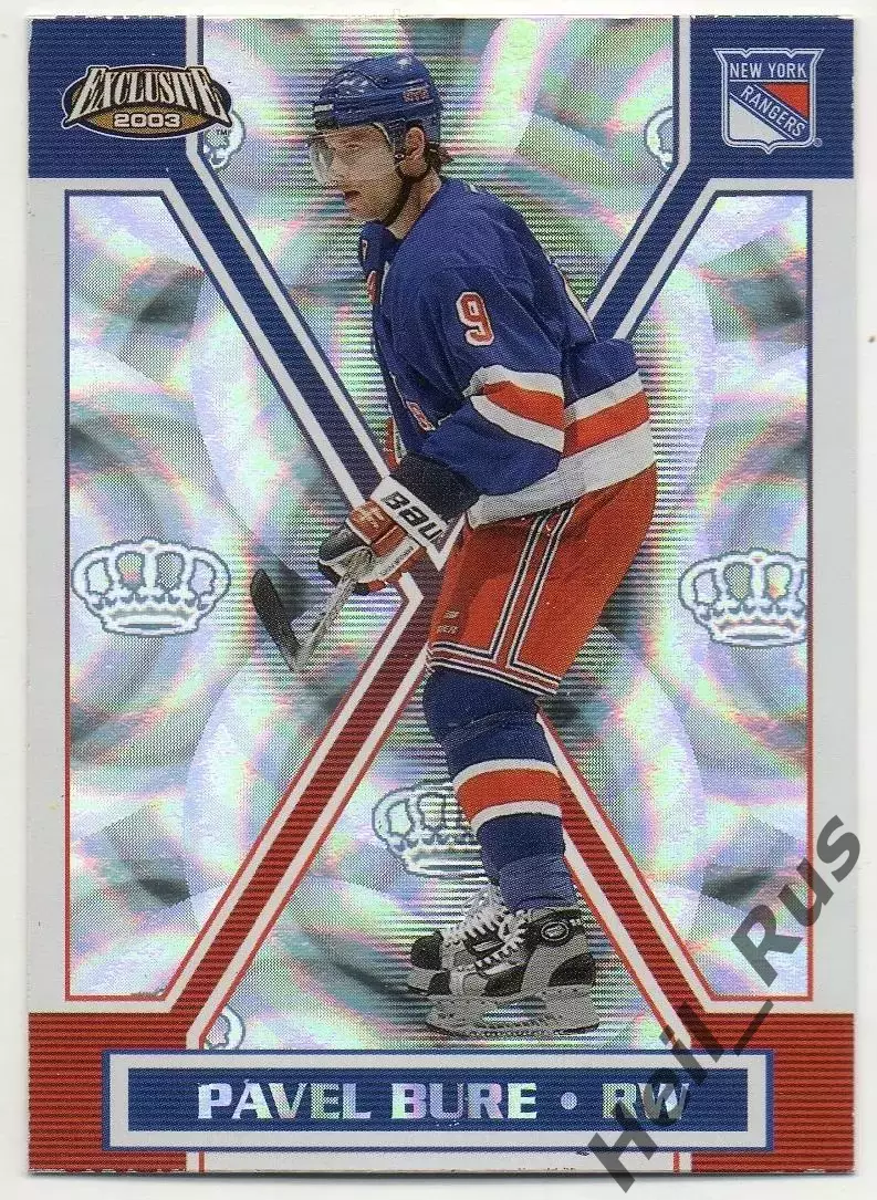 Карточка Павел Буре (New York Rangers/Нью-Йорк Рейнджерс, ЦСКА, Спартак) НХЛ/NHL
