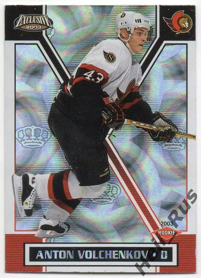 Хоккей Карточка Антон Волченков Оттава Сенаторз/Торпедо/ЦСКА/Адмирал НХЛ/NHL/КХЛ