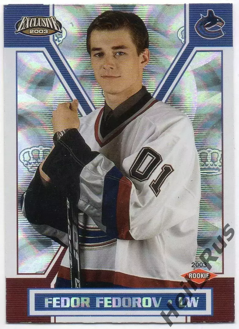 Карточка Федор Федоров Ванкувер, Лада/СКА/Спартак/ЦСКА/Динамо Москва НХЛ/NHL/КХЛ