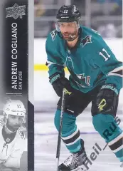 Хоккей. Карточка Andrew Cogliano/Эндрю Кольяно San Jose Sharks/Сан-Хосе НХЛ/NHL