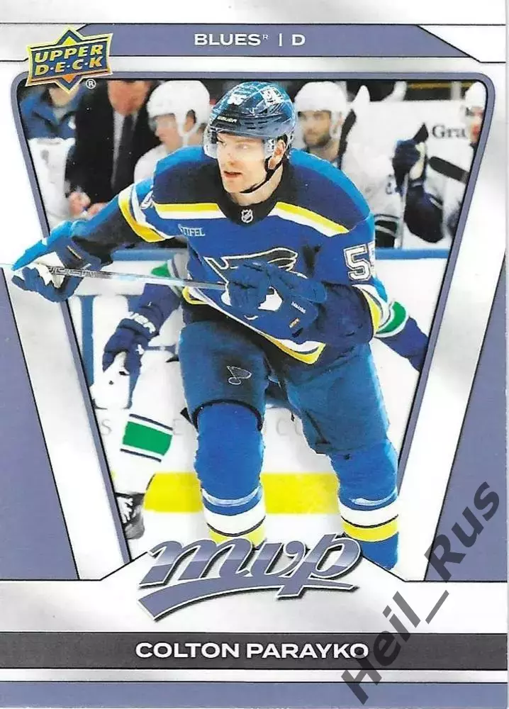 Карточка Colton Parayko/Колтон Парайко (St. Louis Blues/Сент-Луис Блюз) НХЛ/NHL