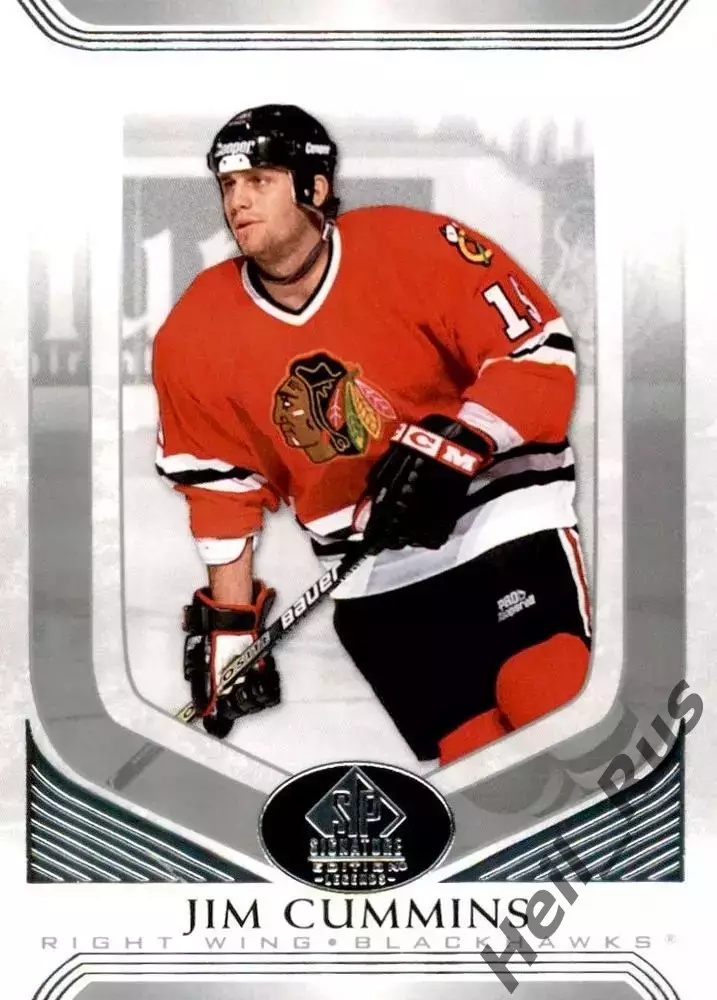 Карточка Jim Cummins/Джим Камминс (Chicago Blackhawks/Чикаго Блэкхокс) НХЛ/NHL