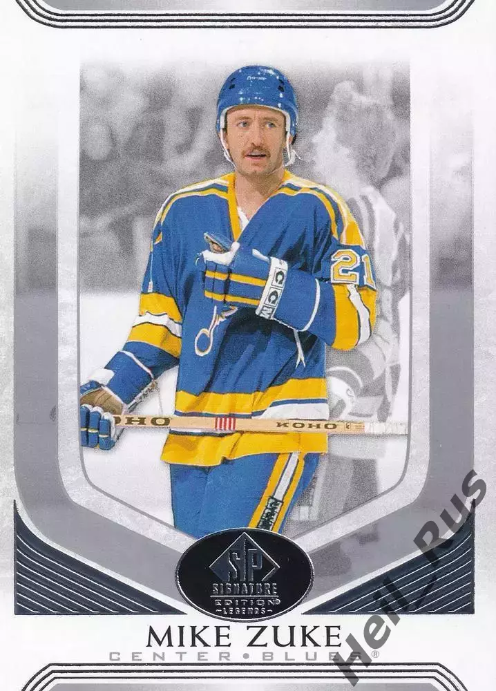 Хоккей. Карточка Mike Zuke/Майк Зук (St. Louis Blues/Сент-Луис Блюз) НХЛ/NHL