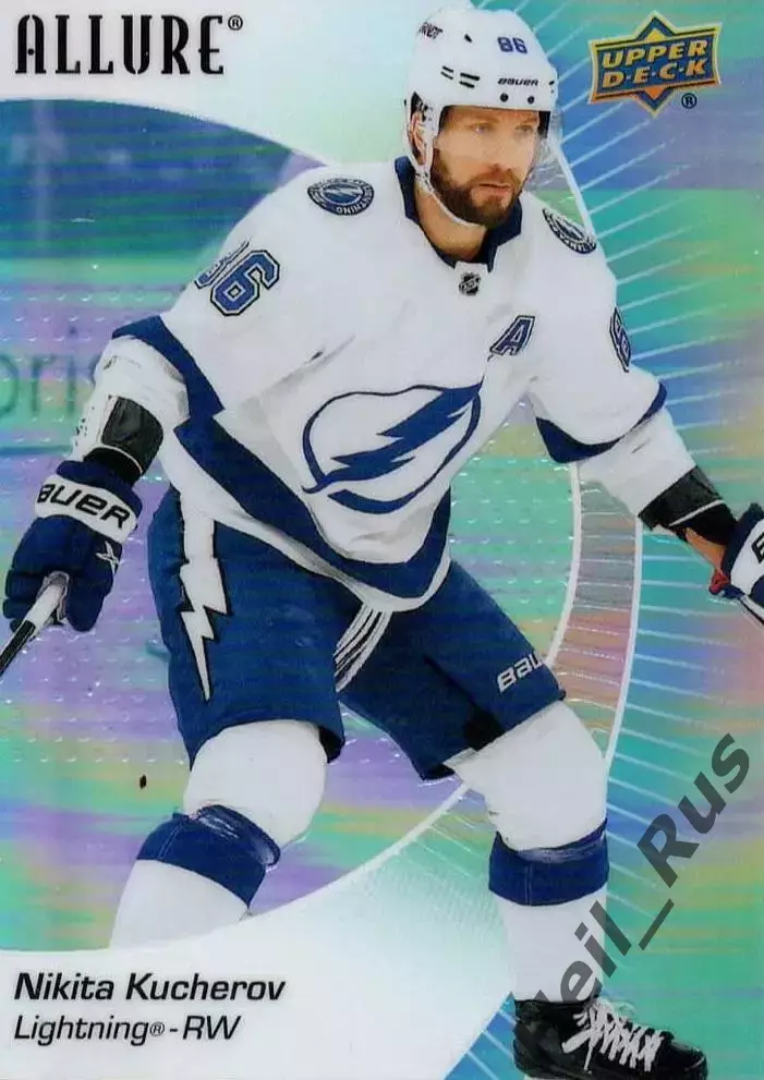 Карточка Никита Кучеров Tampa Bay Lightning/Тампа-Бэй Лайтнинг, ЦСКА NHL/НХЛ КХЛ