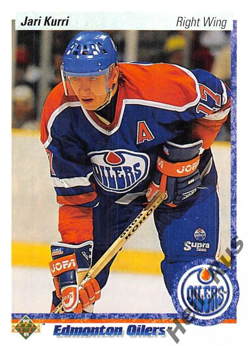 Хоккей. Карточка Яри Курри (Edmonton Oilers/Эдмонтон, Йокерит Хельсинки) NHL/НХЛ