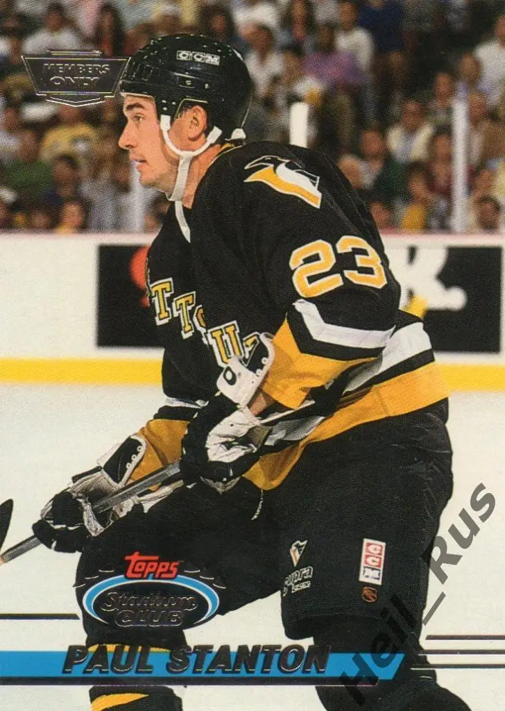 Хоккей Карточка Paul Stanton/Пол Стэнтон Pittsburgh Penguins / Питтсбург НХЛ/NHL