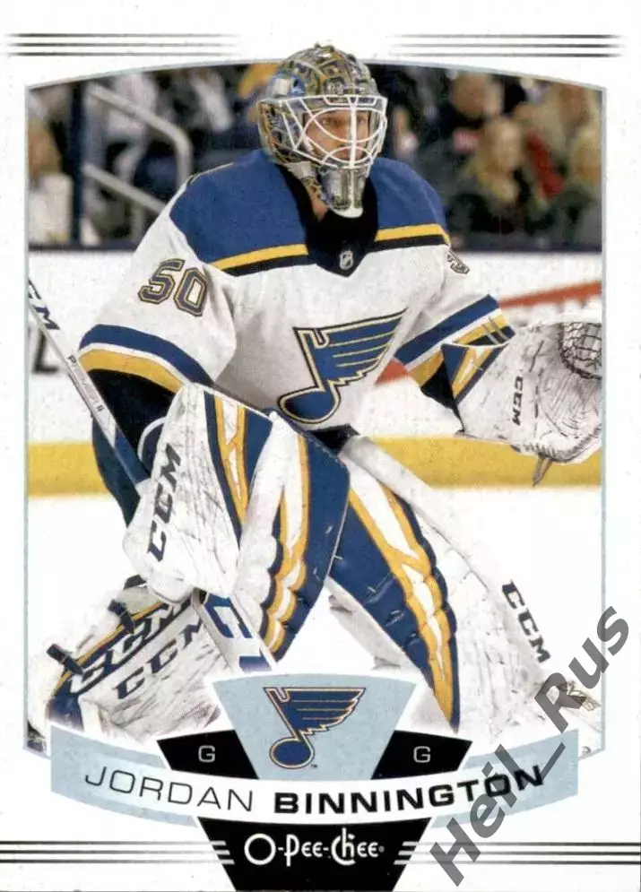 Карточка Binnington/Джордан Биннингтон (St. Louis Blues/Сент-Луис Блюз) NHL/НХЛ