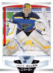 Хоккей; Карточка Jake Allen/Джейк Аллен (St. Louis Blues/Сент-Луис Блюз) НХЛ/NHL