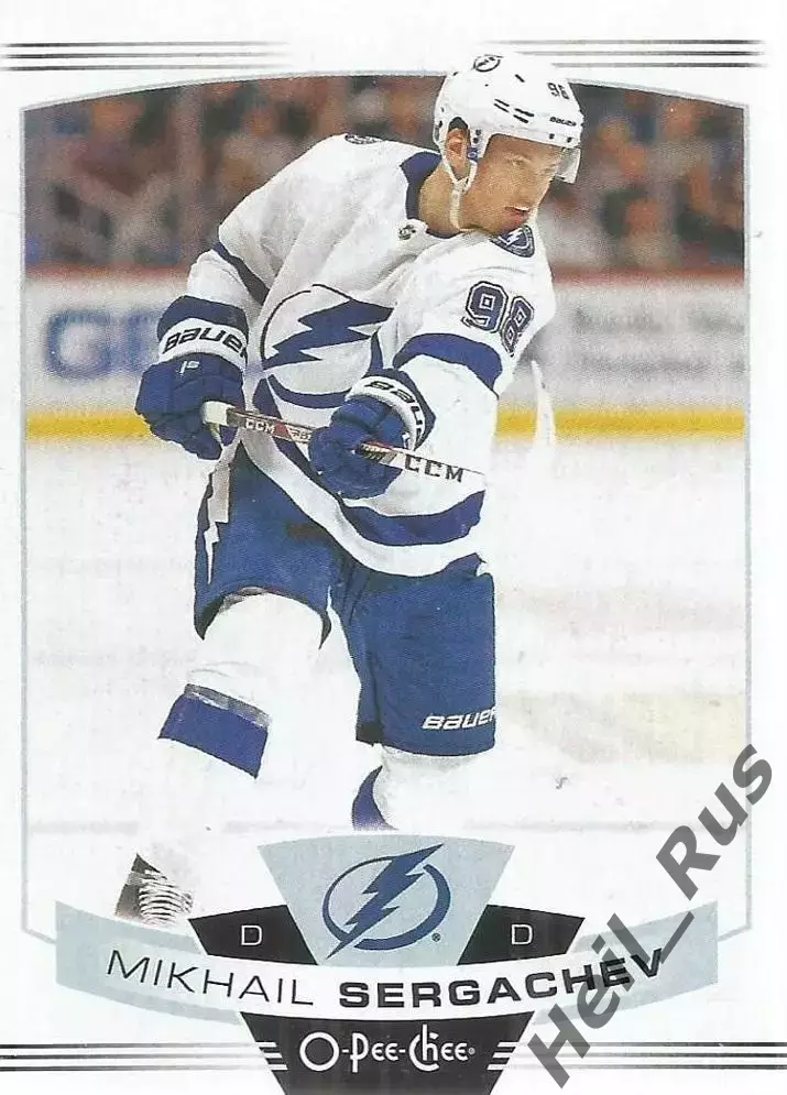 Хоккей Карточка Михаил Сергачев Tampa Bay Lightning / Тампа-Бэй Лайтнинг НХЛ/NHL