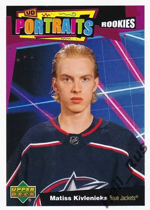 Карточка Matiss Kivlenieks / Матисс Кивлениекс (Columbus Blue Jackets) НХЛ/NHL