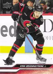 Карточка Erik Brannstrom/Эрик Бреннстрем Ottawa Senators/Оттава Сенаторз НХЛ/NHL