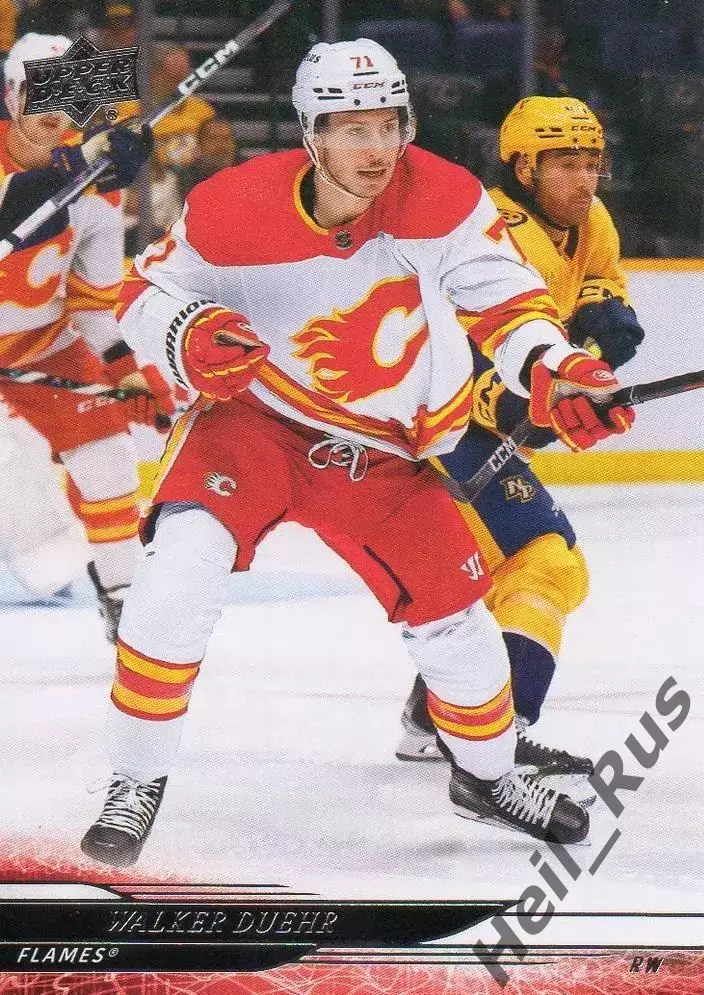 Хоккей. Карточка Walker Duehr/Уокер Дюр (Calgary Flames/Калгари Флэймз) НХЛ/NHL