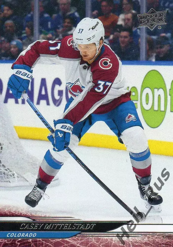 Хоккей Карточка Кейси Миттельштадт (Colorado Avalanche/Колорадо Эвеланш) НХЛ/NHL