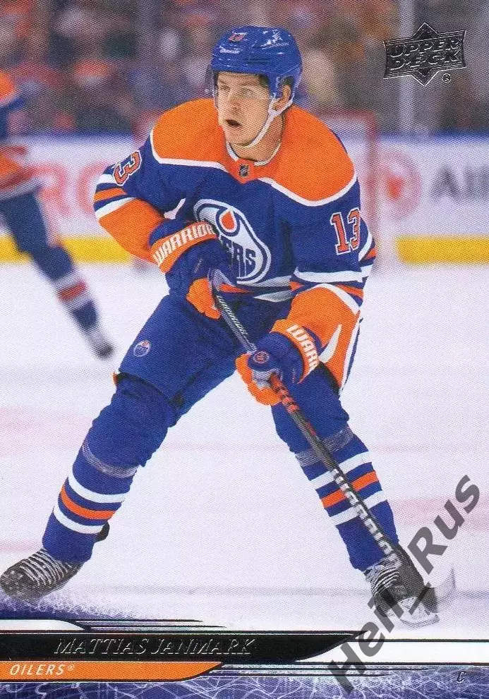 Карточка Mattias Janmark/Маттиас Янмарк Edmonton Oilers/Эдмонтон Ойлерз НХЛ/NHL