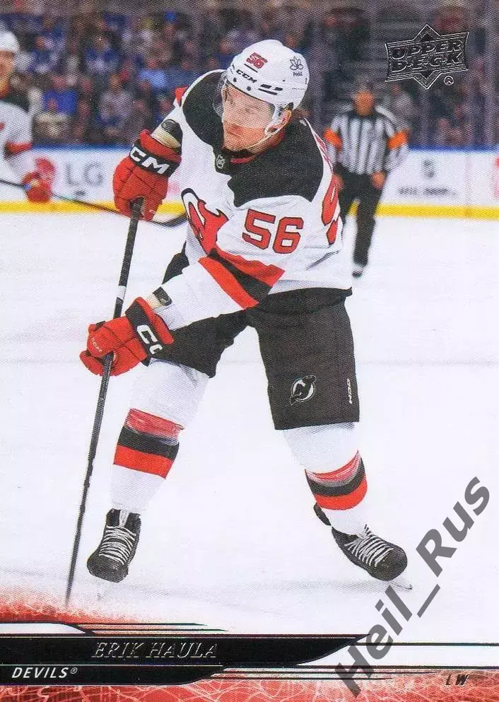 Карточка Erik Haula / Эрик Хаула (New Jersey Devils/Нью-Джерси Девилз) НХЛ/NHL