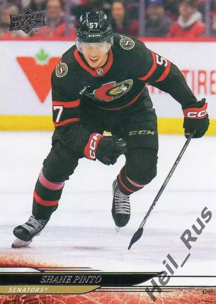 Хоккей; Карточка Shane Pinto/Шейн Пинто Ottawa Senators/Оттава Сенаторз НХЛ/NHL