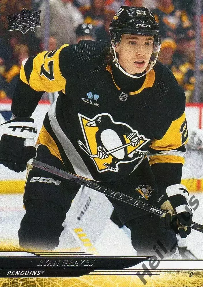 Карточка Ryan Graves/Райан Грейвс Pittsburgh Penguins/Питтсбург Пингвинз НХЛ/NHL