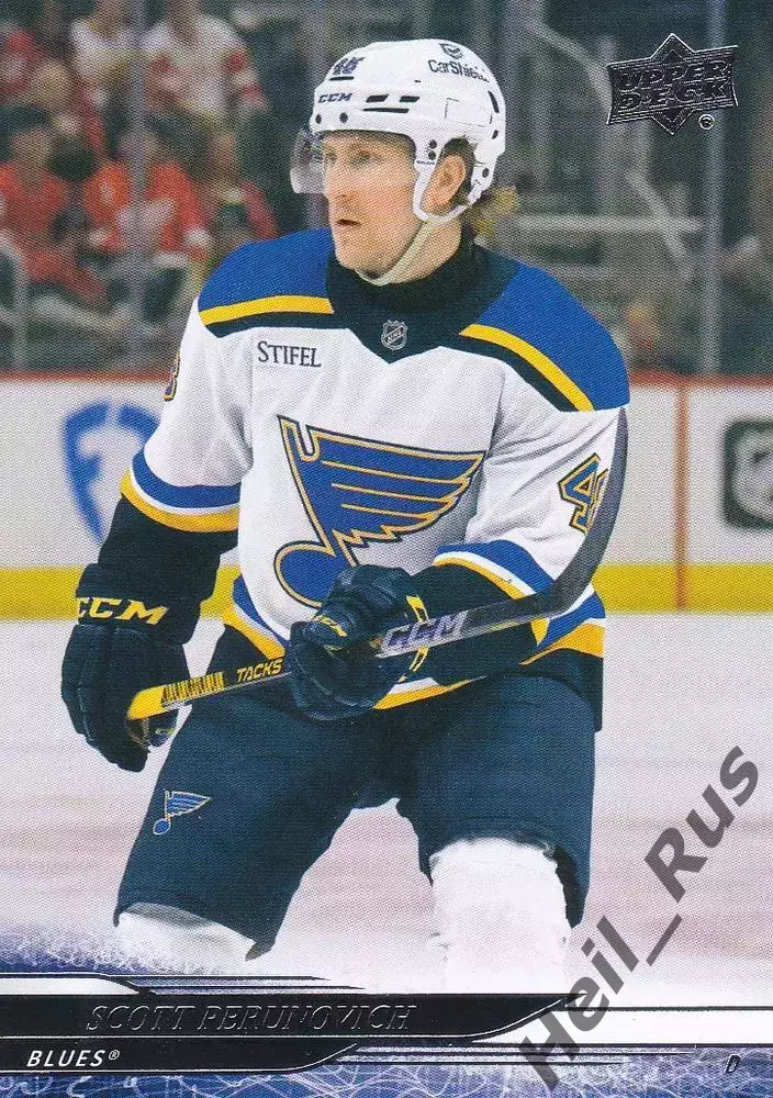 Карточка Scott Perunovich/Скотт Перунович St. Louis Blues/Сент-Луис Блюз NHL/НХЛ