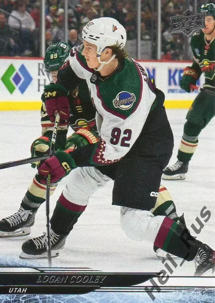 Хоккей Карточка Logan Cooley/Логан Кули Arizona Coyotes/Аризона Utah/Юта НХЛ/NHL