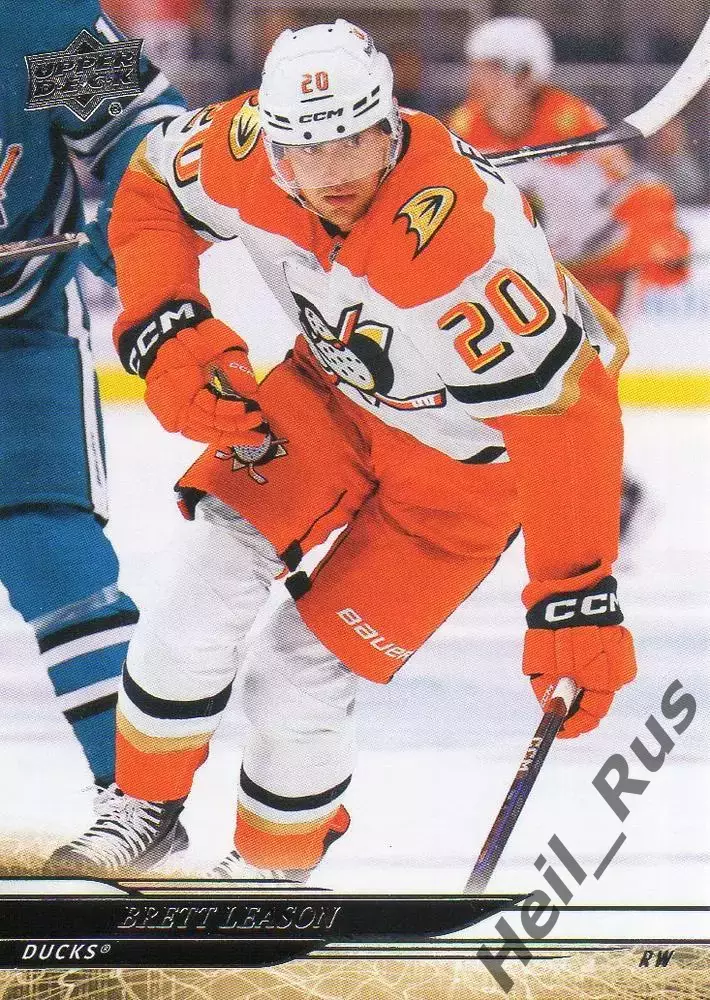 Хоккей. Карточка Brett Leason/Бретт Лисон (Anaheim Ducks/Анахайм Дакс) НХЛ/NHL