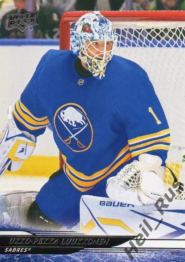 Карточка Luukkonen/Укко-Пекка Луукконен (Buffalo Sabres/Баффало Сейбрз) NHL/НХЛ