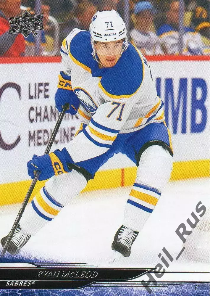 Хоккей. Карточка Ryan McLeod/Райан Маклауд Buffalo Sabres/Баффало Сейбрз НХЛ/NHL
